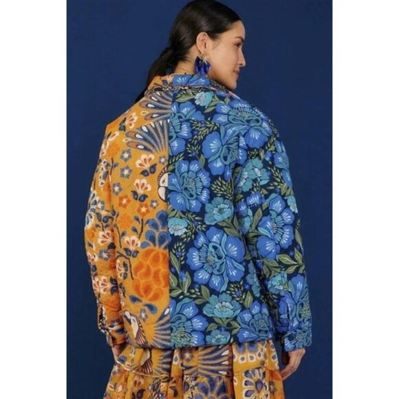 FARM RIO Jacket S Mixed Yawanawa Double Face Reversible Winter - Picture 4 of 16